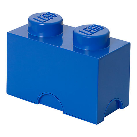 LEGO 2 Stud Storage Brick, Blue