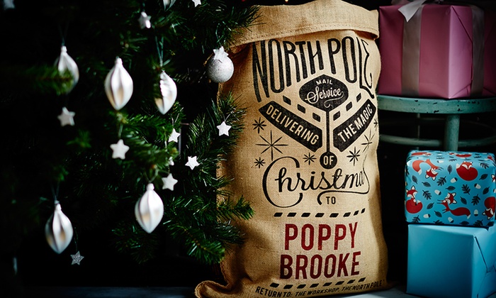 Personalised Christmas Hessian Sack