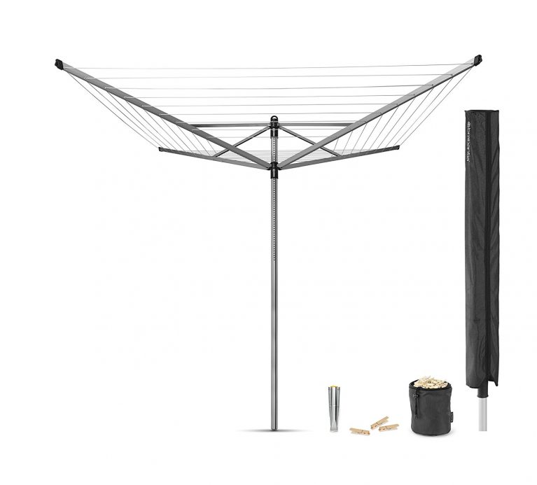 Brabantia 50m Lift-O-Matic Rotary Airer with Accessories
